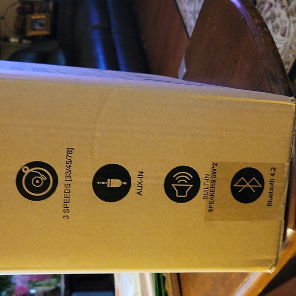 TE 2017 Model Record Player Bluetooth Turntable 3 speed built in speakers New… - Picture 7 of 7